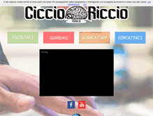 Tablet Screenshot of ciccioriccio.it